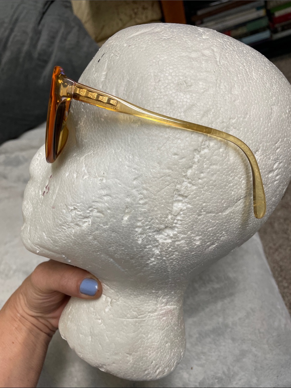 Vintage 70s Carl Zeiss Amber Oversized Women's Sunglasses- excellent shape - Picture 2 of 11